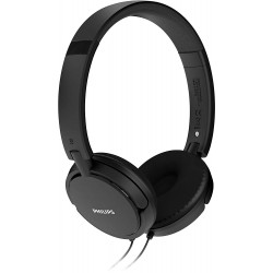 On ear headphone with deep bass (Black)