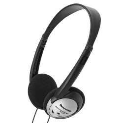 On-ear stereo headphones (Black and Silver)