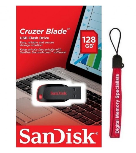 Sandisk 128GB Plastic USB 2.0 flash drive PenDrive - SchoolChamp.net