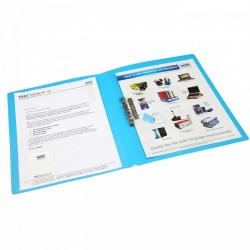 Punchless clip file A4 Blue 1 unit