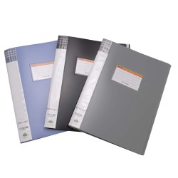 Punchless clip file A4  plastic Pack of  3