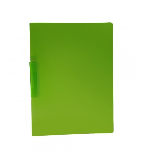 Report cover with ABS rail clip A4  plastic Pack of 3 Green Clip Files - SchoolChamp.net
