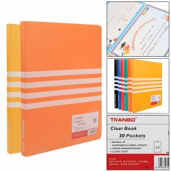 Clear plastic cover 30 Pockets A4 Size Pack of  2
