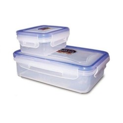 Lunchbox Quick Lock Polypropylene Rectangle Shape 650 ml Pack of 2