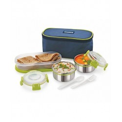 Lunchbox Stainless Steel With Case Set of 3 Green