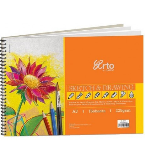 Drawing book A3 225 gsm 15 sheets Drawing Book - SchoolChamp.net