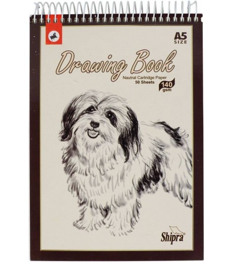 Drawing book A5 140 gsm 50 sheets Natural cartridge paper Drawing Book - SchoolChamp.net