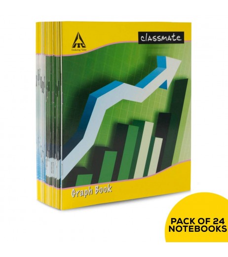 Graph Book 190 x 160 mm 32 pages Pack of 24 Soft cover Graph Book - SchoolChamp.net