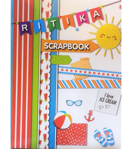 Scrapbook A4 size 140 gsm 32 sheets Both side plain Scrap Book - SchoolChamp.net