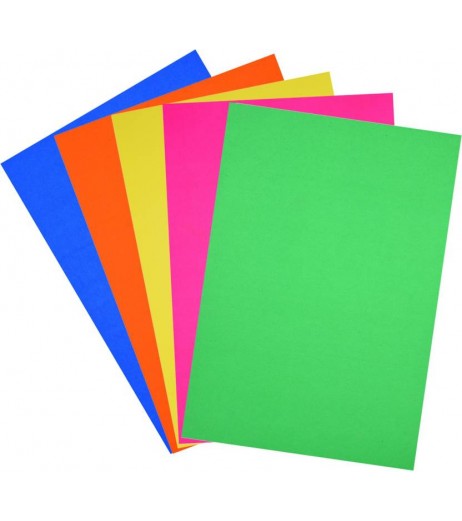 Craft Paper A4  80 gsm 100 sheets Plain Multicolour Craft Paper - SchoolChamp.net