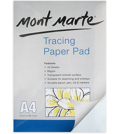 Tracing paper pad A4 60 gsm 40 sheets Tracing Paper - SchoolChamp.net