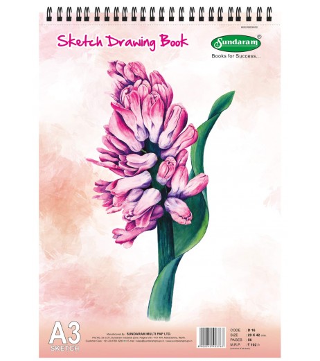 Sketch Drawing Book A3 56 Pages Sundaram Sketch Book - SchoolChamp.net