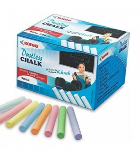 Blackboard Chalk Britemark Multicolour Dustless Chalk Pack of 144 pcs. BlackBoard Chalk - SchoolChamp.net