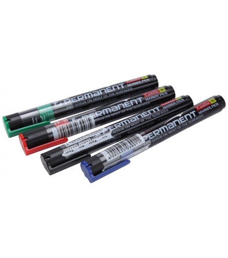 Marker Permanent Assorted Pack of 4 Marker Pen - SchoolChamp.net