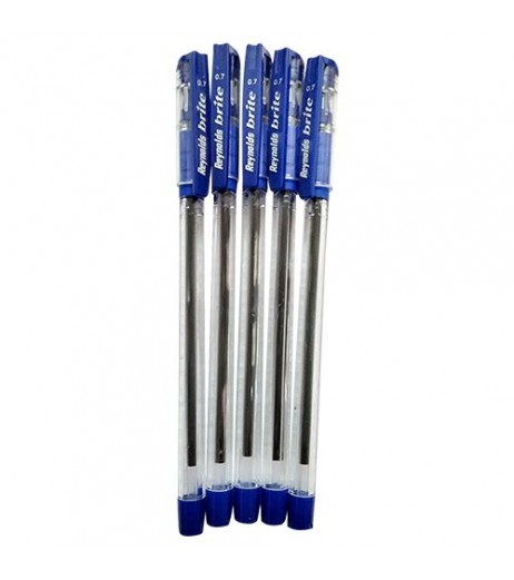 Ball pen Brite blue Pack of 5 Pen - SchoolChamp.net