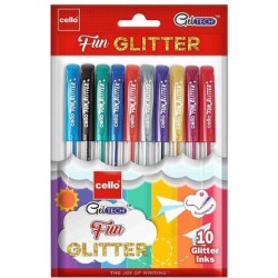 Gel pen Glitter Pack of  10
