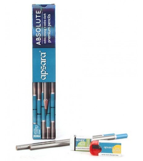 Apsara Absolute Pencils - Pack of 10 Pencil - SchoolChamp.net