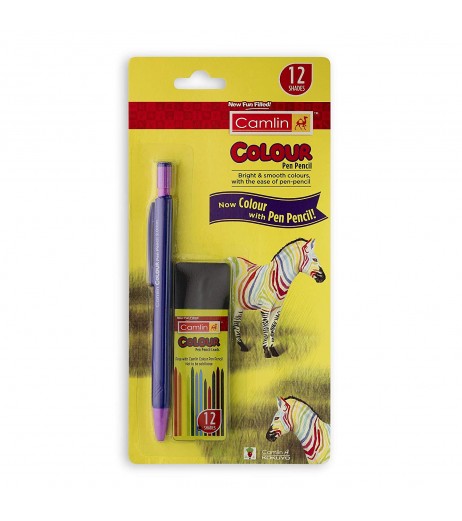 Colour Pen Pencil 1 Nos. with l with 12 Lead Tube of 2 mm Diameter Pencil - SchoolChamp.net