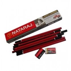 Nataraj 621 Pencil 10 PCs with   Free 1 sharpener and 1