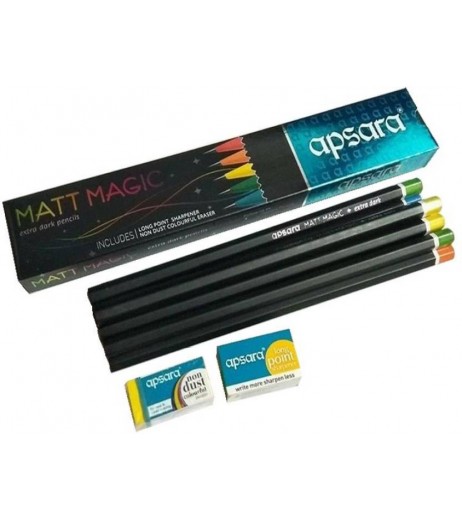 Pencil Black Mat Magic Each Pack 10 Unit Pencil - SchoolChamp.net