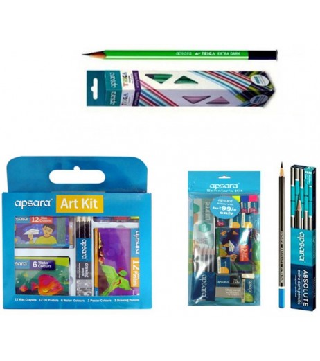 Pencils Combo Pack of  absolute Set of 4 Pencil - SchoolChamp.net