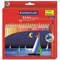 Staedtler Luna Aquarell Watercolor Pencil Pack of 48 Shades