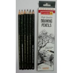 Camlin High Quality Drawing Pencils Set of HB 2B 3B 4B 6B