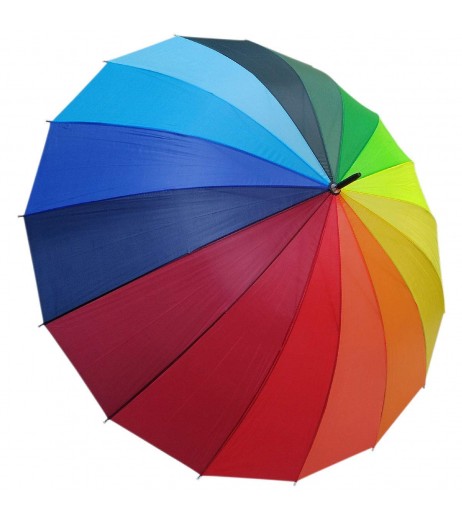 Vibgyor Rainbow Umbrella Big Size Nylon Material Umbrella - SchoolChamp.net