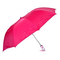 Polyester Pink Folding Umbrella