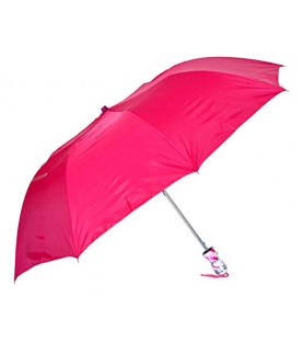 Polyester Pink Folding Umbrella