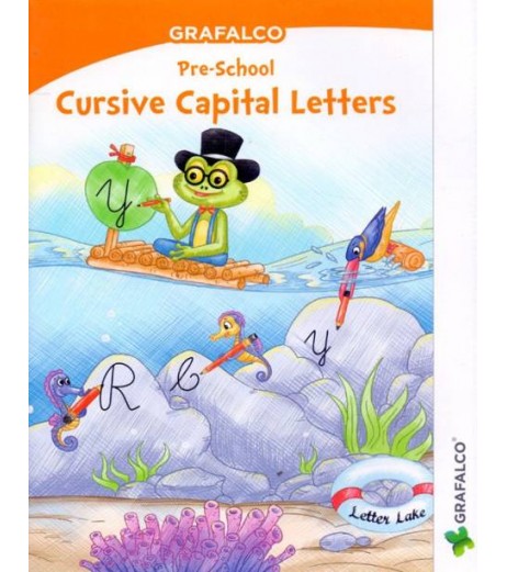 Grafelco PreSchool Cursive Capital Letters book  - SchoolChamp.net