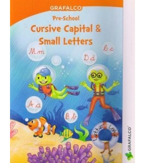 Grafelco PreSchool Cursive Capital and Small Letters book  - SchoolChamp.net