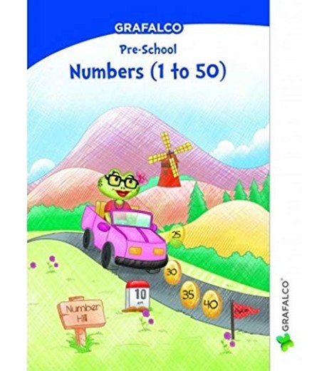Grafelco PreSchool Number 1 to 50 Letters book  - SchoolChamp.net