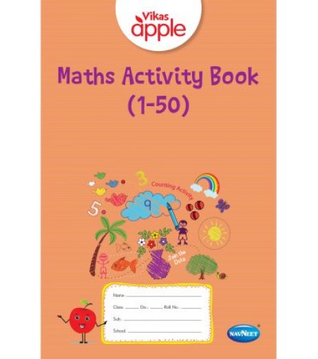 Vikas Apple Maths Activity Book 1-50 Sr.Kg/UKG - SchoolChamp.net