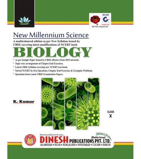 Dinesh Publications New Millennium Biology Class 10 | Latest Edition CBSE Class 10 - SchoolChamp.net