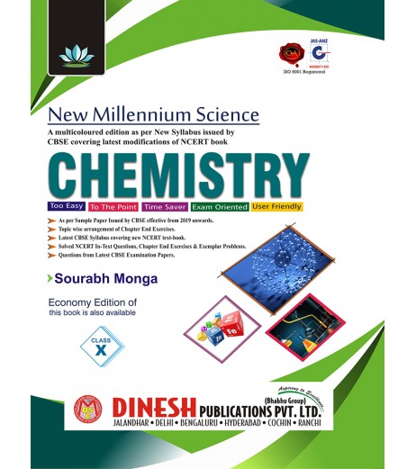 Dinesh Publications New Millennium Chemistry Class 10 | Latest Edition CBSE Class 10 - SchoolChamp.net