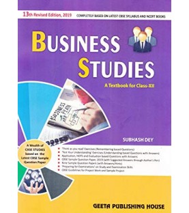 Subhash Dey  Business Studies for Class 12 | Latest Edition