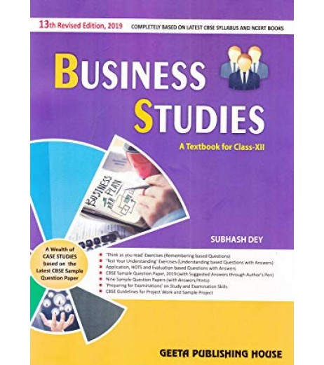 Subhash Dey  Business Studies for Class 12 | Latest Edition Commerce - SchoolChamp.net