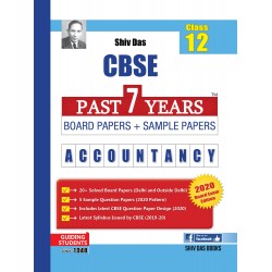 Shiv Das CBSE Past 7 Years Solved Board Papers + Sample Papers Accountancy Class 12 | Latest Edition