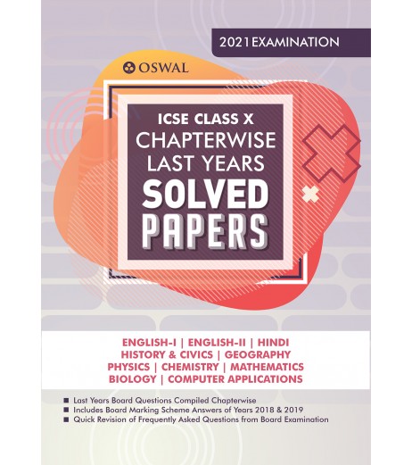 Chapter Wise Last Years Solved Papers: ICSE Class 10 | Latest Edition ICSE Class 10 - SchoolChamp.net