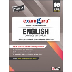 Examguru English Question Bank with Sample Papers Term-1