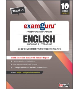Examguru English Question Bank with Sample Papers Term-1 CBSE Board