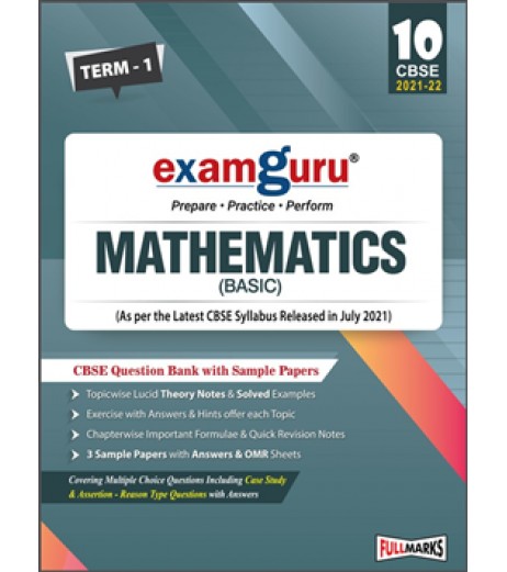 Examguru Mathematics Basic Question Bank with Sample Papers Term-1 CBSE Board