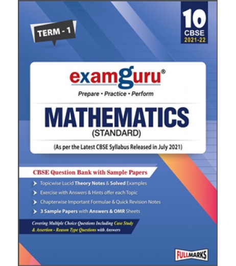Examguru Mathematics Standard Question Bank with Sample Papers Term-1 CBSE Board