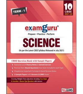 Examguru Science Question Bank with Sample Papers Term-1 CBSE Board