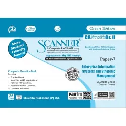 Scanner CA Intermediate New Syllabus Gr. 2 Paper - 7 Enterprise Information Systems and Strategic Management | Latest Edition