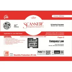 Scanner CS Executive Programme Module-1  Paper-2 Company Law | Latest Edition