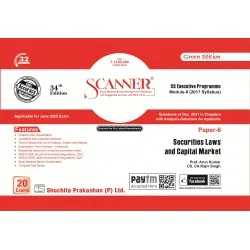 Scanner CS Executive Programme Module-2  Paper - 6 Securities Laws and Capital Market | Latest Edition