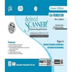 Solved Scanner CA Foundation New Syllabus Paper - 4 Business Economics and Business and Commercial Knowledge