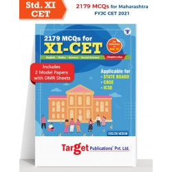 2179 MCQ  for 11 CET - Maharashtra FYJC CET English Medium | Latest Edition